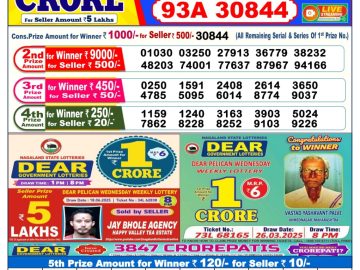 Dear Lottery Chart 2024