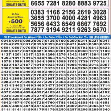 Dear Lottery Chart 2024