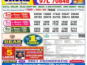 Dear Lottery Chart 2024