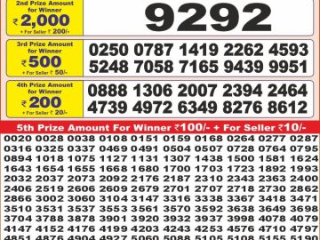 Dear Lottery Chart 2024