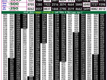 Dear Lottery Chart 2024