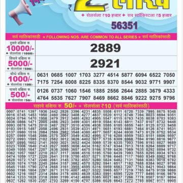 Dear Lottery Chart 2024