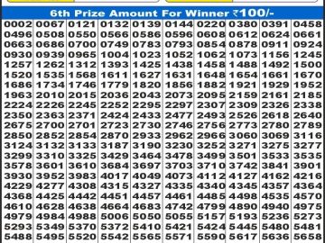 Dear Lottery Chart 2024