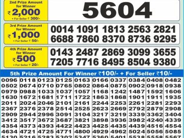 Dear Lottery Chart 2024