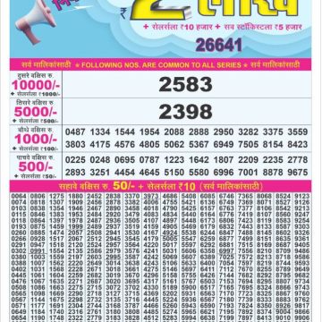 Dear Lottery Chart 2024
