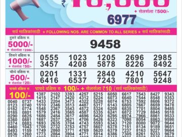 Dear Lottery Chart 2024