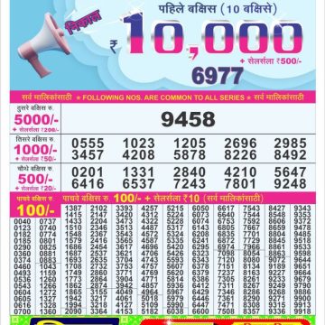 Dear Lottery Chart 2024