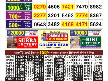 Dear Lottery Chart 2024