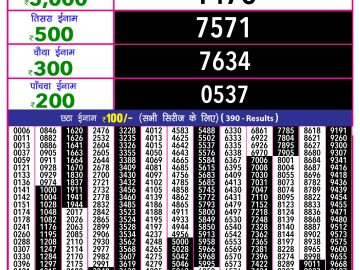 Dear Lottery Chart 2024