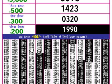 Dear Lottery Chart 2024