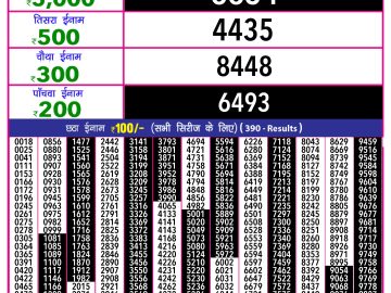 Dear Lottery Chart 2024