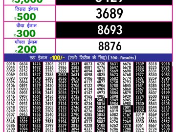 Dear Lottery Chart 2024