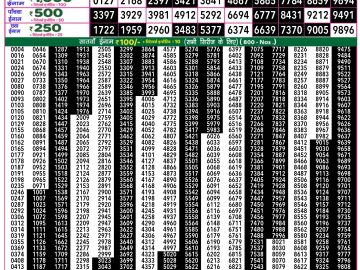 Dear Lottery Chart 2024