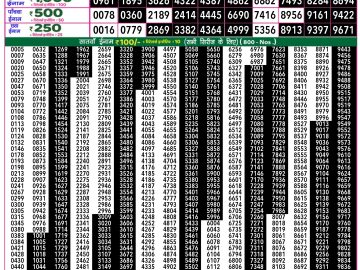 Dear Lottery Chart 2024