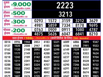 Dear Lottery Chart 2024