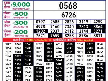 Dear Lottery Chart 2024