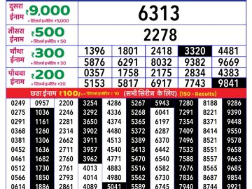 Dear Lottery Chart 2024