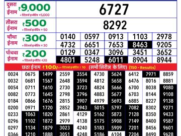 Dear Lottery Chart 2024