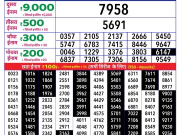 Dear Lottery Chart 2024