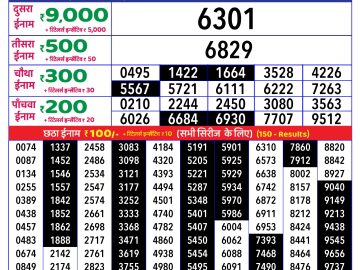 Dear Lottery Chart 2024