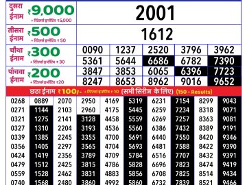 Dear Lottery Chart 2024