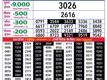 Dear Lottery Chart 2024