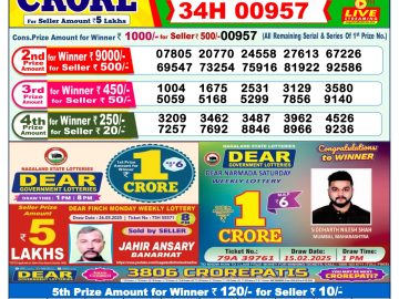 Dear Lottery Chart 2024