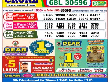 Dear Lottery Chart 2024