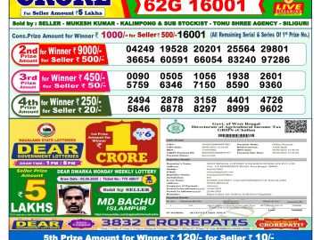 Dear Lottery Chart 2024