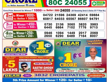 Dear Lottery Chart 2024