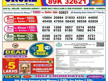 Dear Lottery Chart 2024