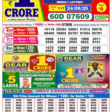 Dear Lottery Chart 2024