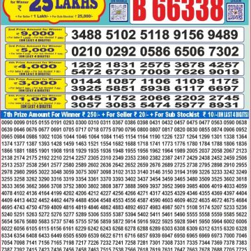 Dear Lottery Chart 2024
