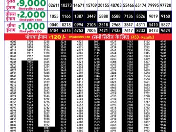 Dear Lottery Chart 2024