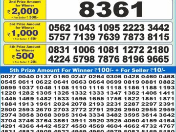 Dear Lottery Chart 2024