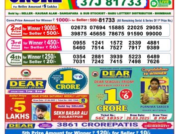 Dear Lottery Chart 2024