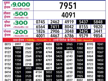 Dear Lottery Chart 2024