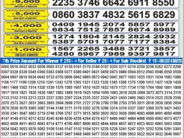 Dear Lottery Chart 2024