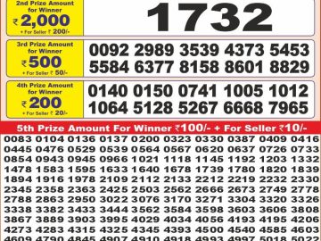Dear Lottery Chart 2024