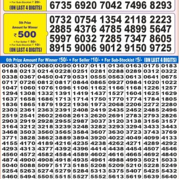 Dear Lottery Chart 2024