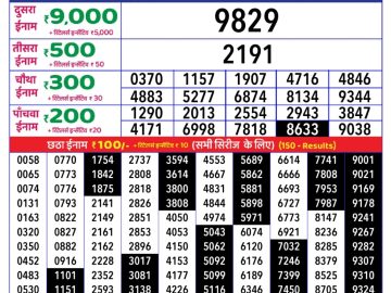 Dear Lottery Chart 2024
