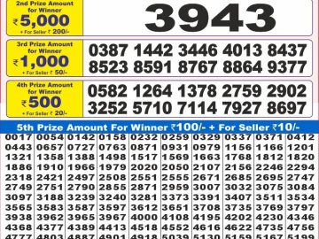 Dear Lottery Chart 2024