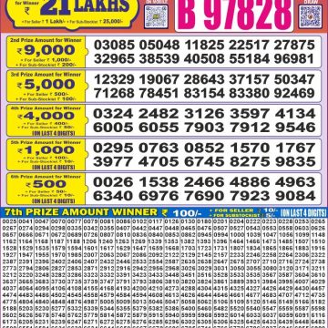 Dear Lottery Chart 2024