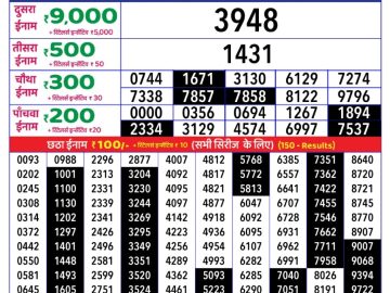 Dear Lottery Chart 2024