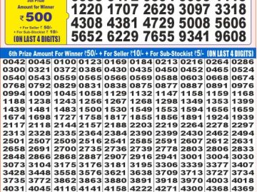 Dear Lottery Chart 2024