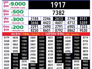 Dear Lottery Chart 2024