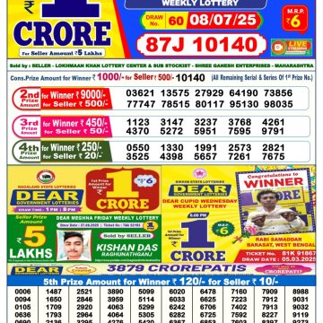 Dear Lottery Chart 2024
