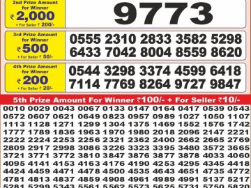 Dear Lottery Chart 2024