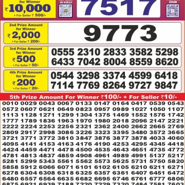 Dear Lottery Chart 2024