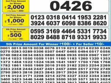 Dear Lottery Chart 2024